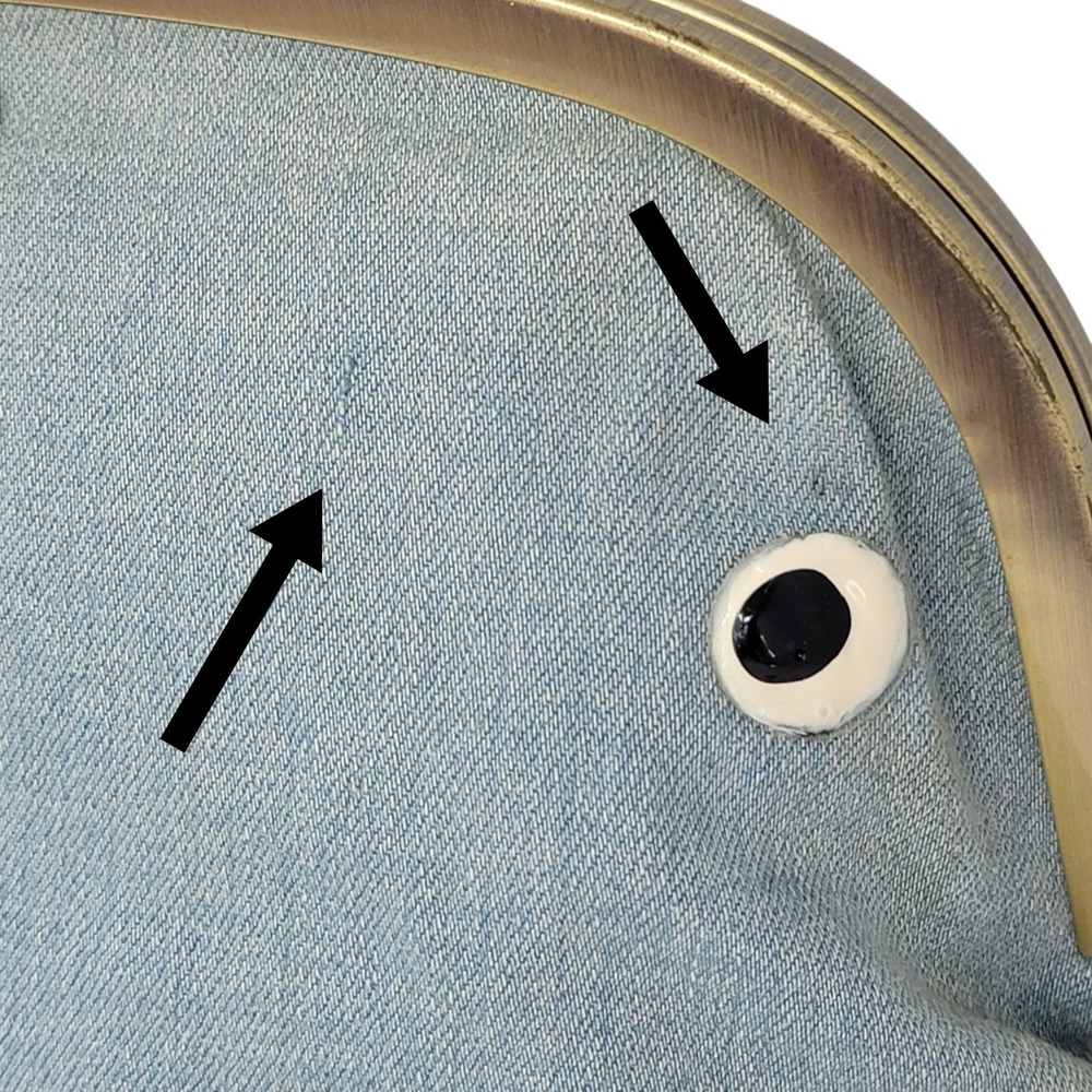 Gym Master Fluke Frog Mini Backpack Bleached Deni… - image 13